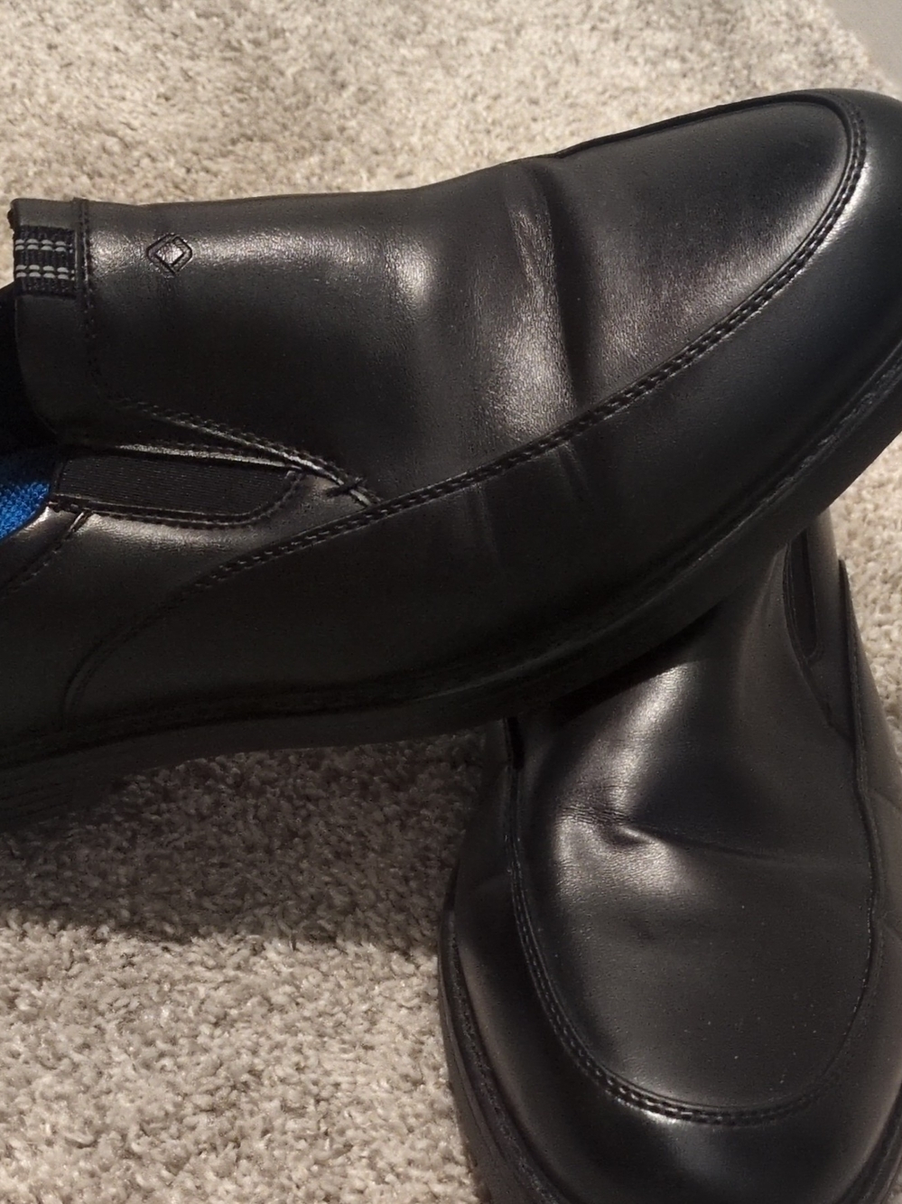 Nunn Bush Black Slip-On Dress Loafers